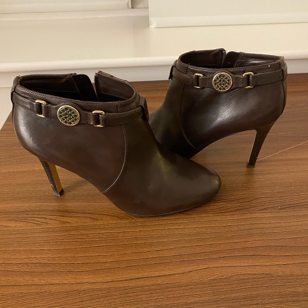 Brown Coach Booties